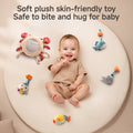 Ocean Crib Mobile with Hanging Plush Toys and Mirror for Nursery