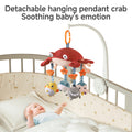 Ocean Crib Mobile with Hanging Plush Toys and Mirror for Nursery