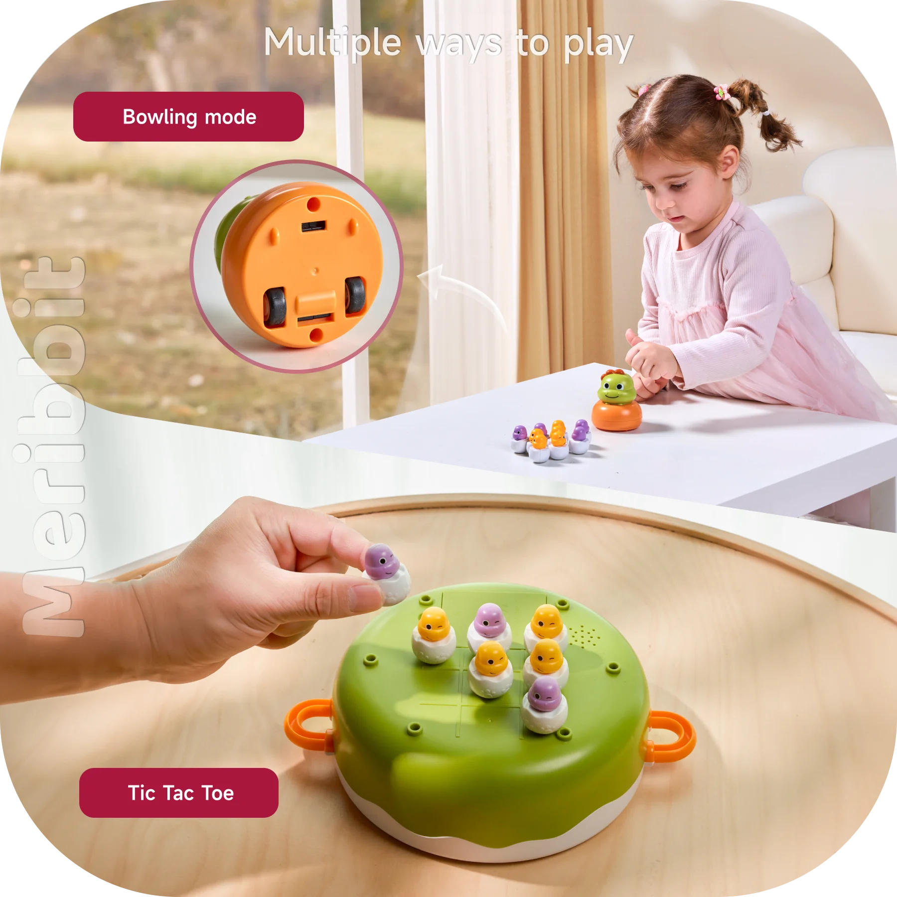 4-in-1 Dinosaur Educational Toy Multiple Ways to play