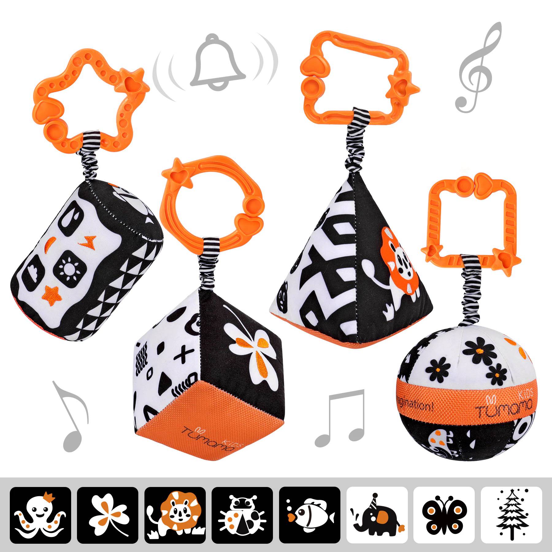 Baby high contrast shapes set toy