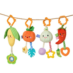 Tumama Kids Baby Toy Vegetable Shape Hanging Plush Soft Rattle Toys for Infant