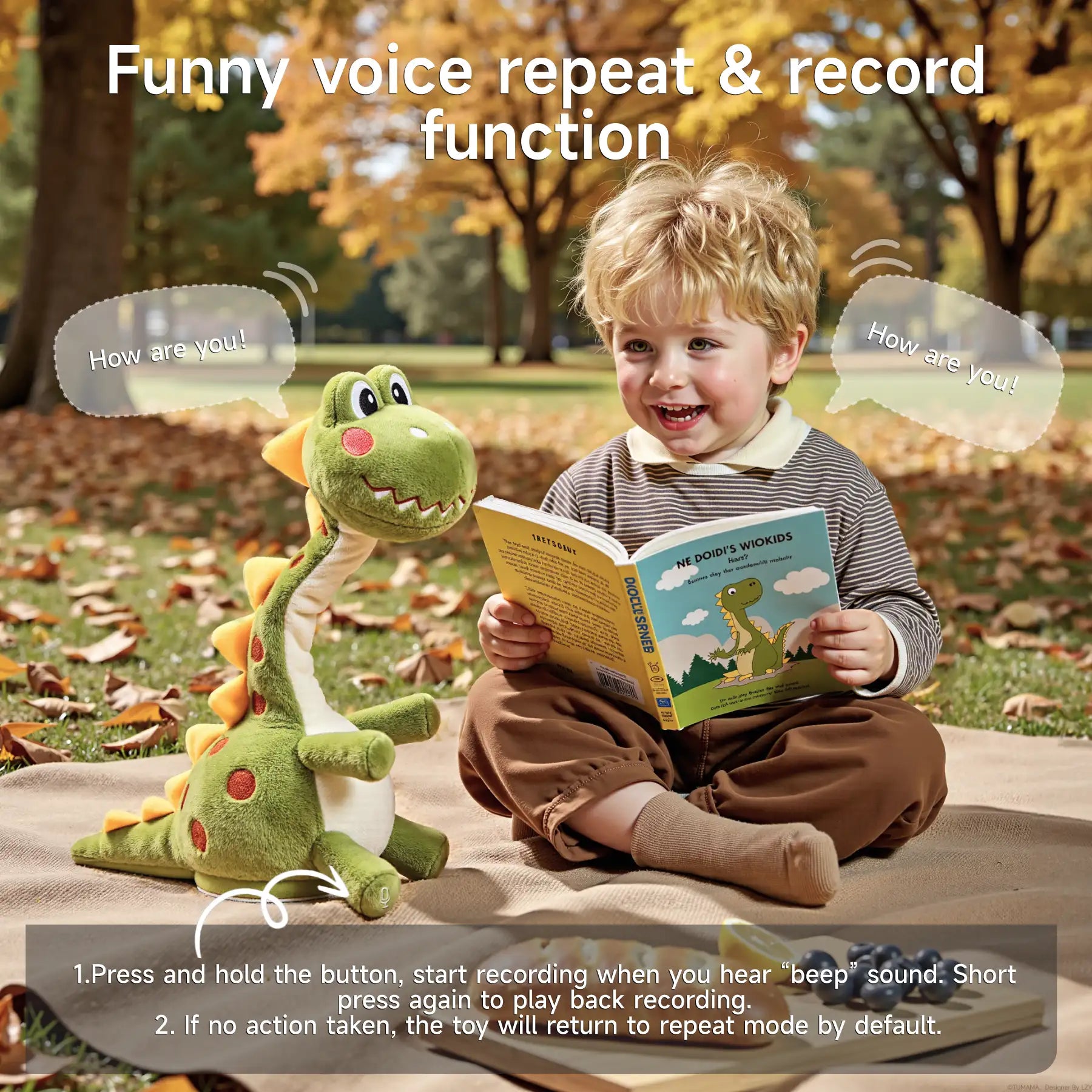 Interactive Dancing Singing Talking Stuffed Animal Toy, Mimicking Twisted Electronic Soft Interactive Plush Toy