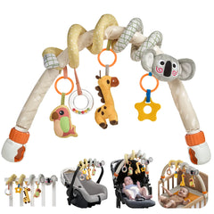 2-in-1 Arch & Spiral Hanging Toy for Crib, Stroller & Car Seat