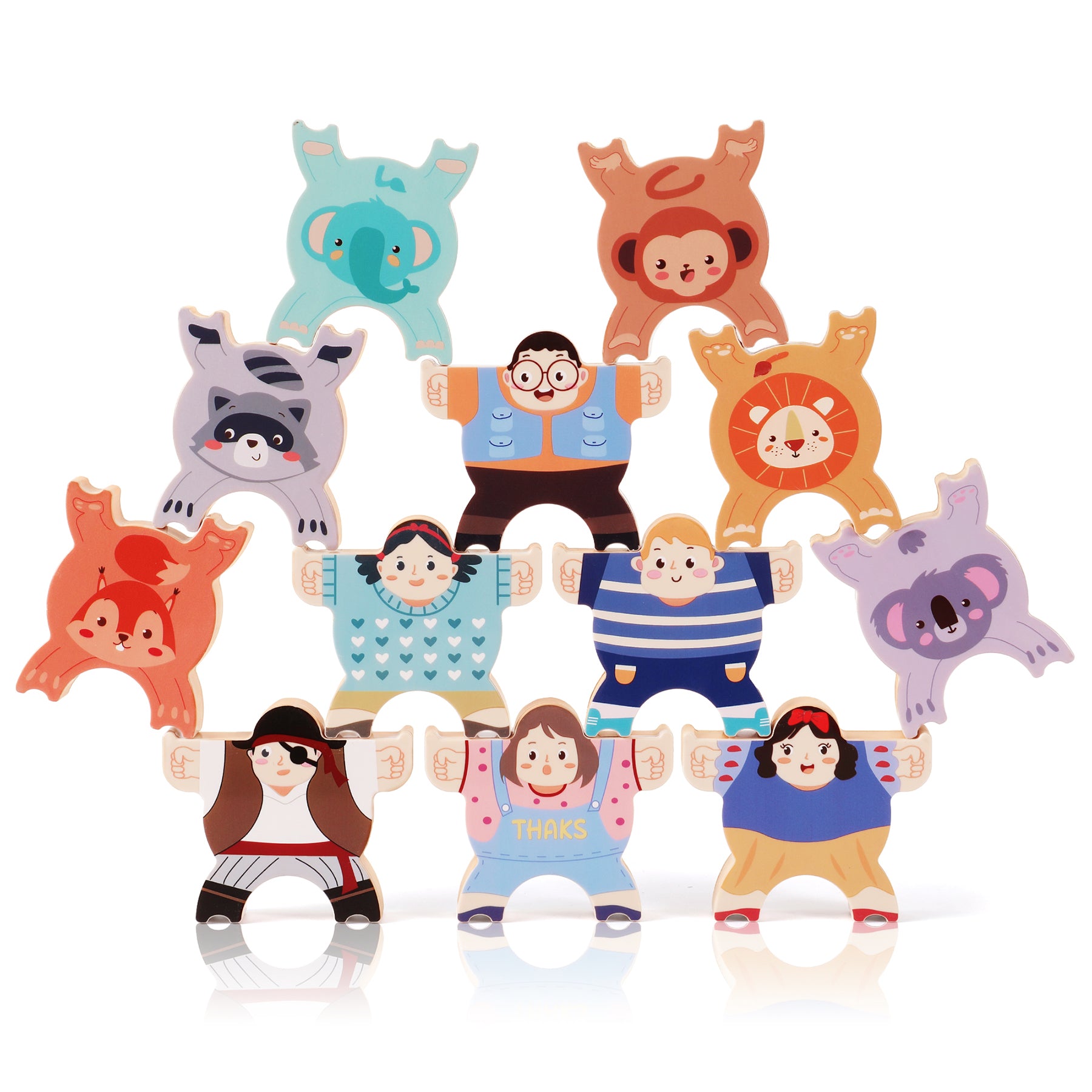 Forest Animals Montessori Stacking Toy