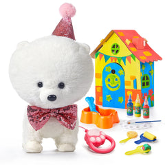 Realistic Interactive Toy Dog that Walks and Barks with Leash