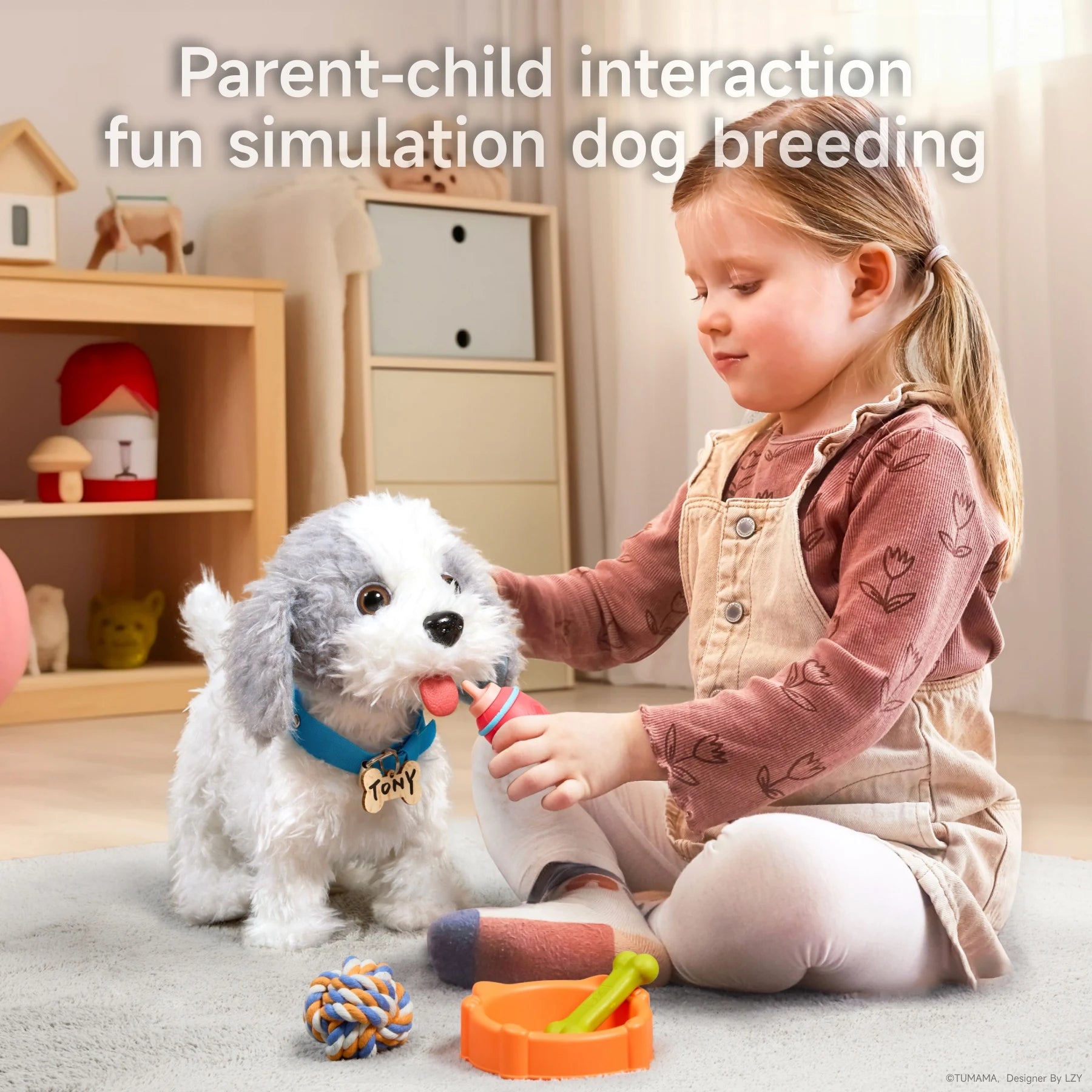 Interactive realistic Walking dog toys remoted voice control electronic plush pet dog puppy walk bark sing lick toddler kids 3 Years