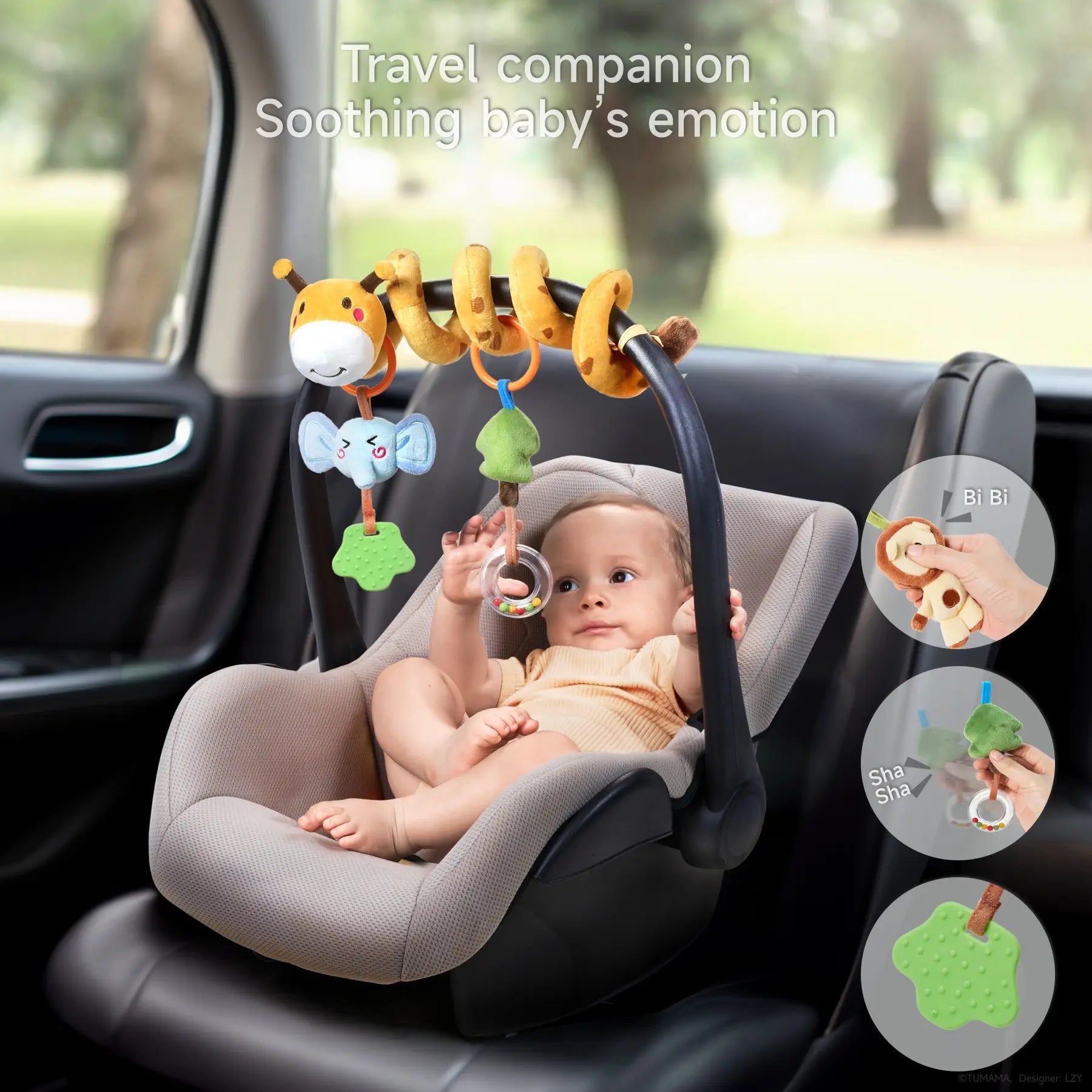 Spiral Car Seat Toy for Baby - Main Image