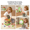 3-in-1 Music Toys - baby drum, shape sorter & Gear Puzzle Toy