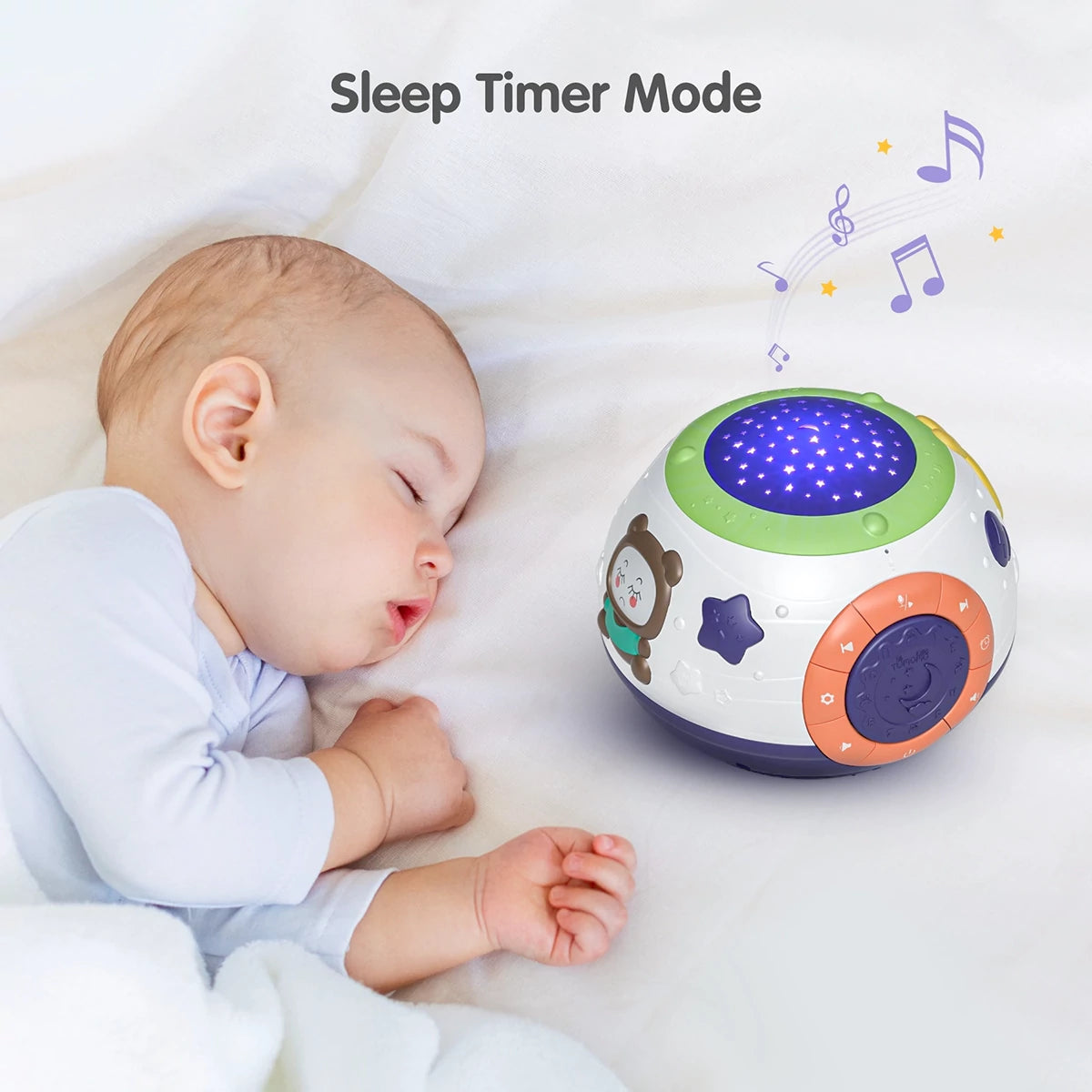 Baby Night Light Projector with Music Sound Machine & White Noise
