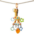 Baby hanging toys, plush giraffe zebra baby rattle teether squeaky sar seat stroller toy set