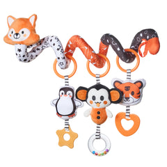 Cute Fox Spiral Car Seat Activity Toy for Crib & Stroller