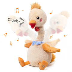 Talking & Dancing Chick Toy - Sings, Records, Repeats, Twists Neck, Flaps Wings