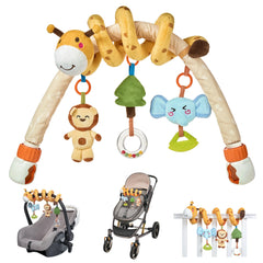 2-in-1 Activity Spiral Toy and Arch for Stroller, Car Seat & Crib