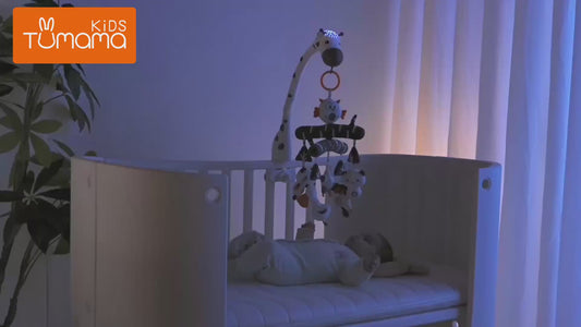 Tumama Kids Multi-Fit Bassinet Mobile with Music & Star Projection Light (Bluetooth function)