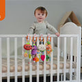Hanging Plush Baby Rattle with Teether – Stroller Toy for Babies