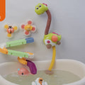 Baby bath toy shower head with spinner toys wind up toys water slide dinosaur bathtub water pump