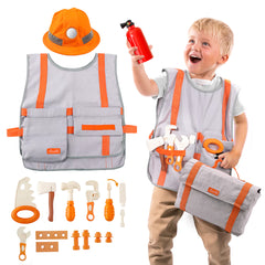Construction Worker Role Play Costumes Set