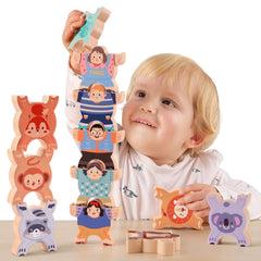 Doll & Animal Figures Stacking Toy Set (12pcs)