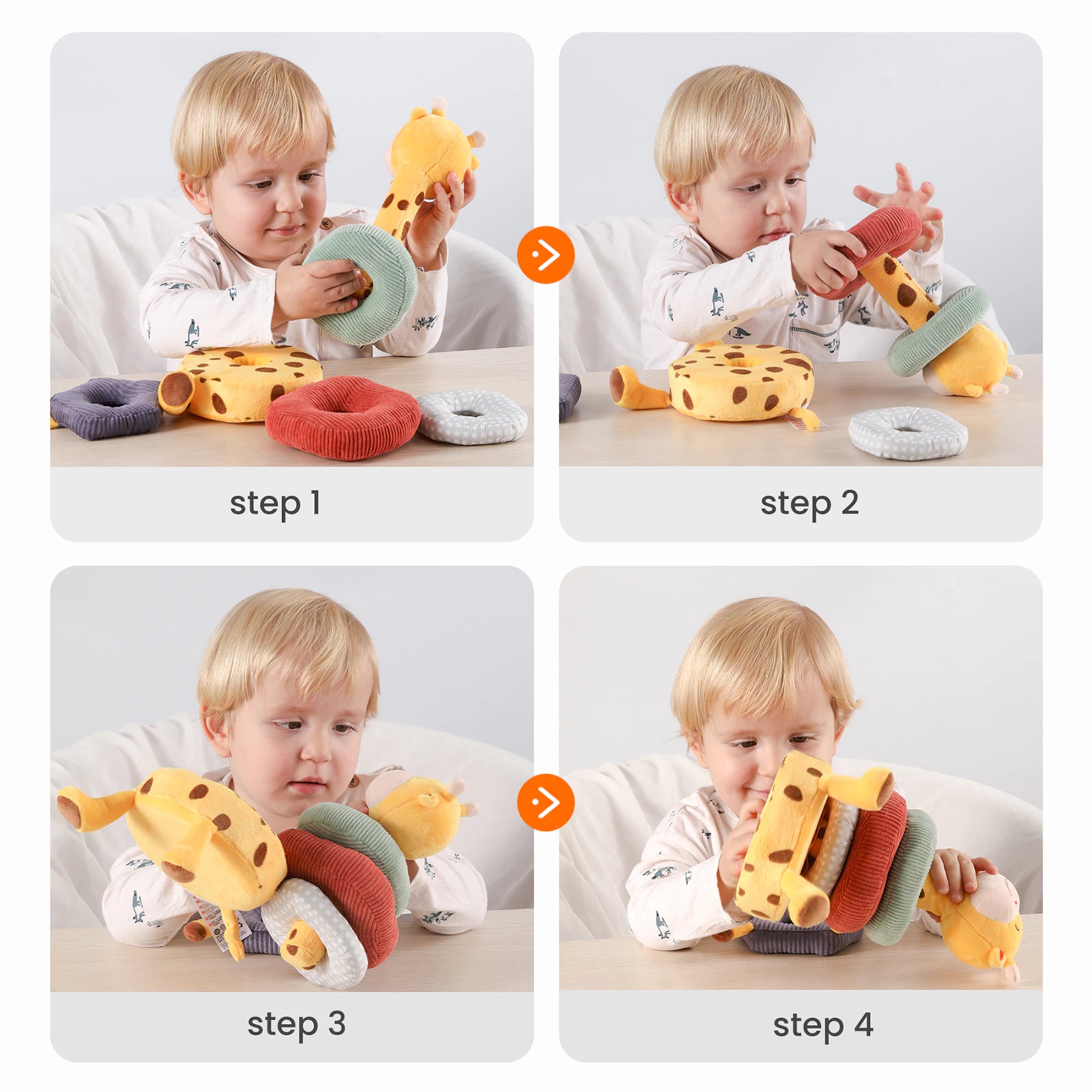 Hand grip rattle for 0-month-old babies' playtime