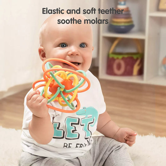 Montessori Hand Grip Ball Baby Activity Toys elastic 