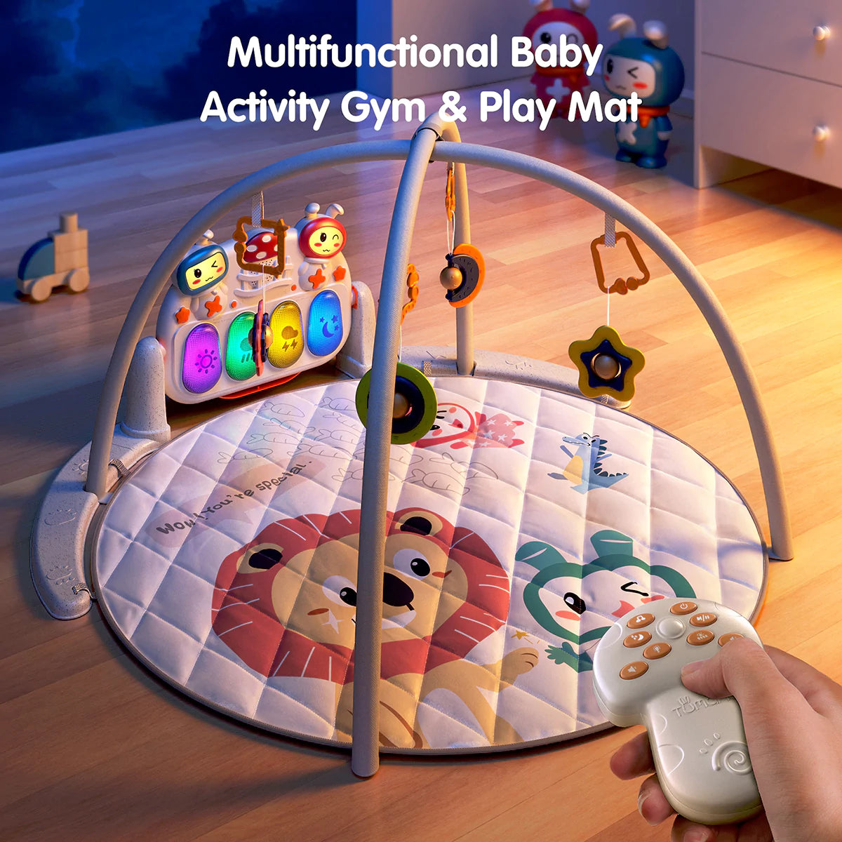 Baby play mat activity gym with music and light Tumama Kids