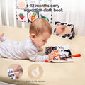 Tactile play with soft cloth books for infants' sensory growth